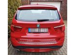 Protezione Paraurti Acciaio Inox Cromo Per Bmw X3 F25 Bj 2010-2017 Con Bisello