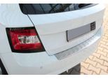 Protezione Paraurti Acciaio Inox Opaco Per Skoda Fabia Iii Da 2014- Con Bisello