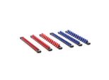 Xpotool Organizzatore Per Chiavi A Bussola 6 Pz. Supporto In Abs Per 86 Chiavi A Bussola Da 1/2", 1/4"" E 3/8"", Clip Per Cricchetto"