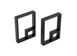 Telaio Da Tavolo 'Kauhava' Set Di 2 Acciaio 42 X 30 Cm Nero