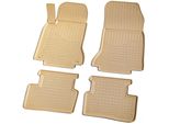 Tappetini In Gomma 3D Per Mercedes Classe B | W246 | 2011-2018 | Beige Con Bordo