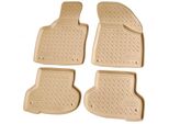 Tappetini In Gomma Per Audi A3 8P Sportback Cabrio | 2003-2013 | Beige Con Bordo
