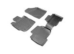 3D Tappetini In Gomma Per Toyota Yaris Ii XP9 2005-2011 Montato Con Bordo