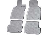 Tappetini In Gomma Per Audi A6 4F C6 Limo Allroad Avant 2004-2011 Grigio Con Bordo