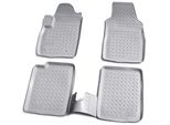 3D Gomma Tappetini Per Fiat Panda Tipo 169 Bj 2003-2012 Grigio Con Bordo