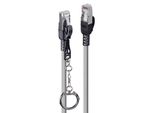 Lindy 47600 Lindy Cavo Patch Cat.6A S/Ftp Grigio 0,3 M Bloccabile