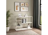 Scaffale A Terra 'Isojoki' 120 X 35 X 87,5 Cm Metallo Bianco Opaco