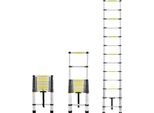 Yuenfong Scala Telescopica 3,8 M Scala In Alluminio Scala Antiscivolo In Alluminio Scala A Spinta Scala A Pioli Scala Di Prolunga Scala Multiuso Portata Massima 150 Kg
