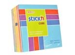 Tampone Autoadesivo Stick'n Hopax, 76X76 Mm, Cubo, Blu Neon, 400 Fogli
