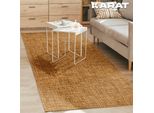 Tappeto Ella 2 Colori Robusto Di Facile Manutenzione E Di Alta Qualità Marrone 80 X 150 Cm