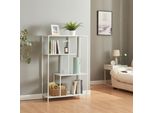 Libreria 'ReisjäRvi' Con 4 Scomparti Aperti In Acciaio 115 X 75 X 35 Cm Bianco, Opaco