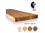 Moontree | Mensola Da Parete Rustica In Legno Ivar, 30X3,8X80Cm, Quercia Scura | Mensola Da Appendere, Mensola Da Parete In Legno Per Soggiorno