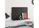 Mensola A Muro 'DøNna' 60X15X40Cm Con Pannello Decorativo Nero Forato