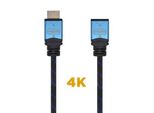 Cavo Di Prolunga Hdmi Aisens A120-0453/ Hdmi Maschio - Hdmi Femmina/ 2 M/ Nero/ Blu