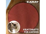 Tappeto Tiragraffi Per Gatti Tappeto Tiragraffi Rotondo In Sisal Per La Cura Degli Artigli Rosso 150 Cm Di Diametro