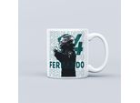 Tazza Fernando Alonso Con Motivo F1, Tazza Pilota F1, Tazza Pilota F1, Regalo Per La F1, Regalo Formula 1