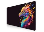 Mousepad Da Gioco Titanwolf, Xxxl Speed Mousepad 1200 X 600 Mm, Velocità E Precisione, Colore Dragon