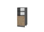 Vicco Mobile Per Forno Da Incasso R-Line, 60 Cm, Rovere Artigianale/Antracite