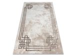 Bliss Z203AZ138 Tappeto Crema / Beige - Cadre, Moderno, Strutturale Beige 160X220 Cm