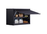 Armadio A Muro Per Officina Vevor 77 X 31,8 X 50 Cm Armadio A Muro Con Capacità Totale Di 108 Kg (2 Ripiani) Armadio Per Officina In Lamiera D'acciaio Spcc Di 0,6 Mm Di Spessore Ideale Come Armadio Portaoggetti, Armadio Per Attrezzi, Armadio Per Ufficio