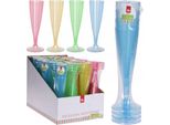Set Di 4 Bicchieri Da Champagne In Plastica
