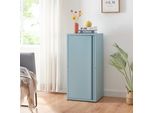 Armadio In Metallo 'BurlöV' Con 1 Anta E 2 Ripiani In Acciaio 88 X 40 X 35 Cm Grigio Blu