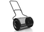 Spandiconcime Costway 75L, Spandiconcime Per Torba Con Impugnatura A U E Cesto A Rete, Spandiconcime Per Giardino, Spandiconcime In Metallo Per Sementi Nero