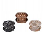 Porta Tealight In Vetro Colorato Ø8Cm Set Di 3 Decorazioni Estive