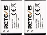 Retevis RT22 RT622 RT15 Walkie Talkie Batteria Agli Ioni Di Litio 3,7V 1000M Walkie Talkie Radio (2 Pz.)