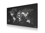 Titanwolf - Tappetino Per Mouse Xxxl 1600 X 800 Mm - Formato Grande Xxxl - Tappetino Da Scrivania - Retro Gommato - Antiscivolo E Lavabile - Giochi - Precisione E Velocità - Mappa Del Mondo Inglese