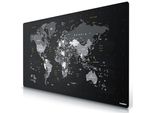Titanwolf - Tappetino Per Mouse Xxxl 1800 X 800 Mm - Formato Grande Xxxl - Tappetino Da Scrivania - Retro Gommato - Antiscivolo E Lavabile - Gioco - Precisione E Velocità - Mappa Del Mondo Inglese