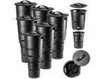Compostiera Da Giardino Interrata In Plastica Kadax, Nera, 6 Pezzi