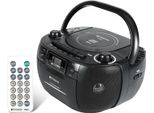 Retekess TR621 Radio Cd Portatile, Lettore Di Cassette Cd, Stereo Con Radio Am Fm, Registratore Di Cassette, Supporto Usb/Tf/Headphone, Con Telecomando(