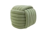 Rebecca Mobili Sgabello Tawa 45X50X50 Tessuto Poliestere Mdf Verde Moderno