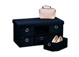 Kesper Cassettiera Imbottita, 6 Scomparti, 76 X 38 X 38 Cm, Nero Kesper 15954
