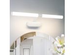 Zmh Lampada A Specchio Lampada A Led 8W Colore Della Luce 4000K Illuminazione A Parete Curvatura IP44 Bianco Illuminazione Armadio A Specchio 60Cm