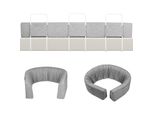 Yuenfong Sponda Del Letto Per Bambini Sponda Del Letto Deformabile Sponda Del Letto Per Bambini Con 5 Fori Regolabili, Protezione Anticaduta, Per Il Letto Dei Bambini Letti Dei Genitori, Grigio Lino, 200Cm