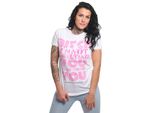 Maglietta Girocollo Yakuza Insult Urban Donna, Bianco, Xl