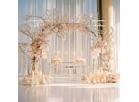 Wisfor Arco Di Nozze 2,36×2,36 M Sfondo Cornice Metallo Palloncino Decorazione Cabina Fotografica Fai Da Te Ferro Fiore Cornice Matrimonio Arco Per La Decorazione Del Ricevimento Di Nozze