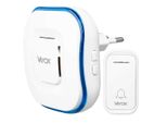 Vayox Campanello Senza Fili VA0266 | 38 Suoni | 130M | Max 85Db | Bianco/Blu Lucido