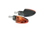 Frecce Lampa Moto Arrow Halo 21W Carbon Lenti Arancio Sporgenza Di 7Cm