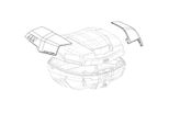 Coppia Cover Coperchio Per Bauletti Givi V58 Maxia 5 Alluminio