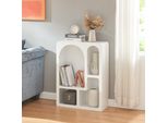 Scaffale A Terra 'VåGå' Con 4 Scomparti Aperti 80 X 60 X 24 Cm Bianco