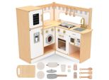Mamabrum Cucina Interattiva Xxl Per Bambini In Legno Con Effetti Luce E Accessori