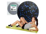 Palla Per Massaggio Epp Vitolog, Palla Per Fascia Per Corpo, Schiena E Collo, Automassaggio, 8 Cm, Molto Dura, Nero/Blu