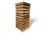 Fioriera In Legno - Fioriera Per Balcone - Doghe In Legno - 70 Cm