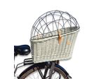 Cestino Per Cani Per Portapacchi, Cestino In Vimini Per Bici Cestino Portapacchi, Color Oliva 56X46X34Cm - Wiklibox