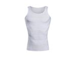 Maglietta Uomo Modellante Pancia Shapewear Maglia Compressione Bianco, Sm