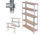 Kadax Garage Scaffale In Metallo, 5 Ripiani, 180 X 90 X 30 Cm, 875 Kg