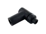 Pipetta Candela Nero Motoforce In Gomma Connettore 90°